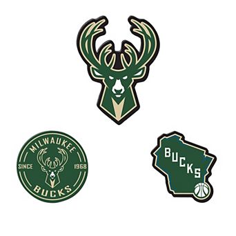 WinCraft Milwaukee Bucks 3-Pack Premium Fridge Magnet Set