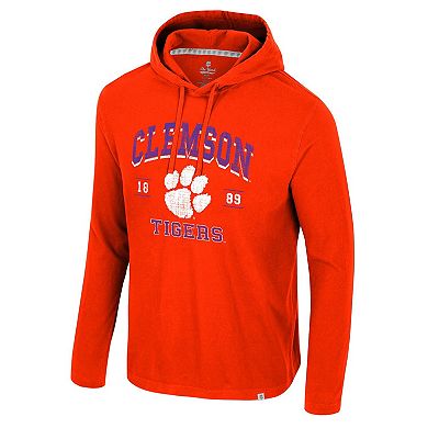Men's Colosseum Orange Clemson Tigers Simoleans Washed Hoodie