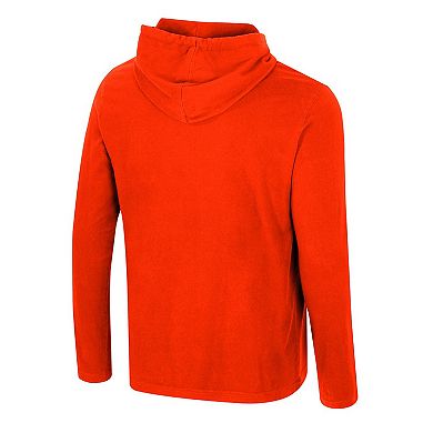 Men's Colosseum Orange Clemson Tigers Simoleans Washed Hoodie