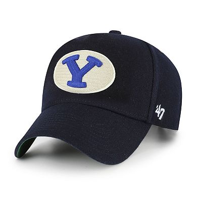 Unisex '47 Navy BYU Cougars Collections Golden Age Offside DT Adjustable Hat
