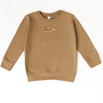Embroidered Goose Sleigh - Toddler Graphic Sweatshirt