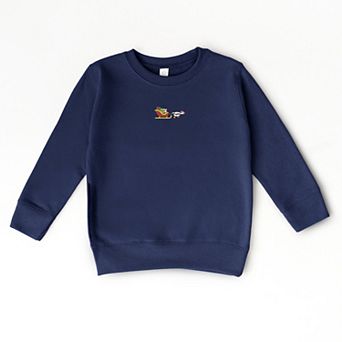 Embroidered Goose Sleigh - Toddler Graphic Sweatshirt