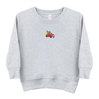 Embroidered Truck Presents - Toddler Graphic Sweatshirt