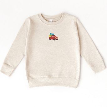 Embroidered Truck Presents - Toddler Graphic Sweatshirt
