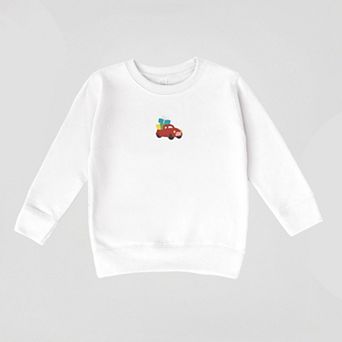 Embroidered Truck Presents - Toddler Graphic Sweatshirt