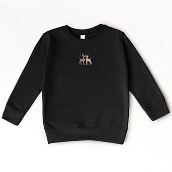 Embroidered Reindeer - Toddler Graphic Sweatshirt