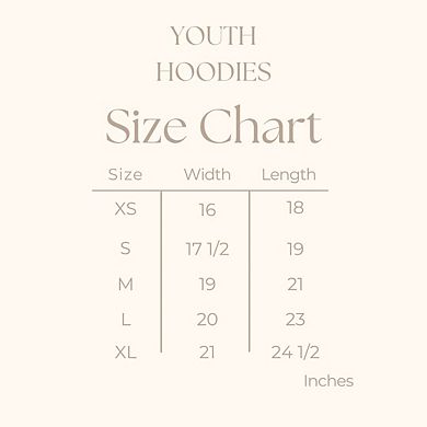 Embroidered Reindeer - Youth Graphic Hoodie