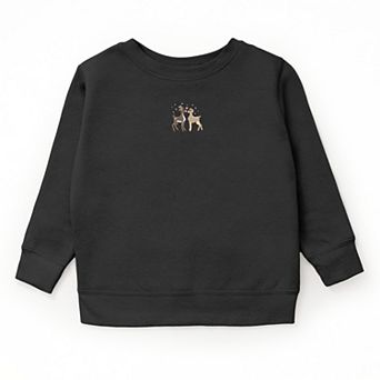 Embroidered Reindeer - Youth Graphic Sweatshirt
