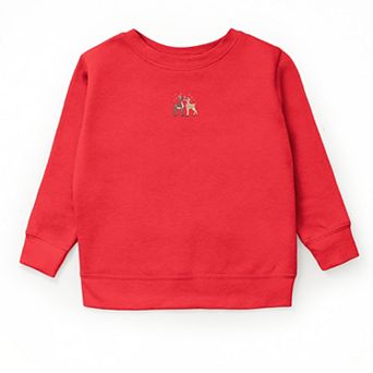 Embroidered Reindeer - Youth Graphic Sweatshirt