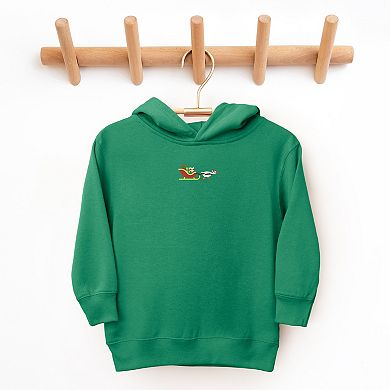 Embroidered Goose Sleigh - Toddler Hoodie