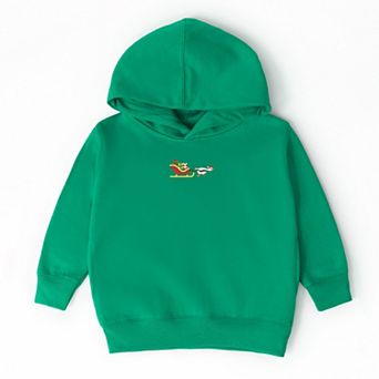 Embroidered Goose Sleigh - Toddler Hoodie