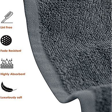 Set of 6 Hotel & Spa Cotton Bath Towels 27x52 inch