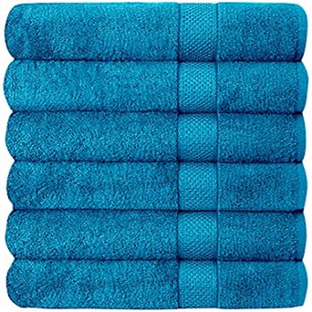 Set of 6 Hotel Spa Cotton Bath Towels 27x52 inch