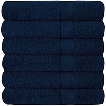 Set of 6 Hotel & Spa Cotton Bath Towels 27x52 inch