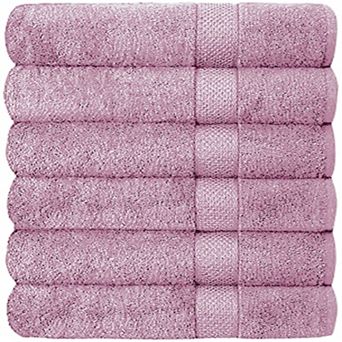 Set of 6 Hotel Spa Cotton Bath Towels 27x52 inch