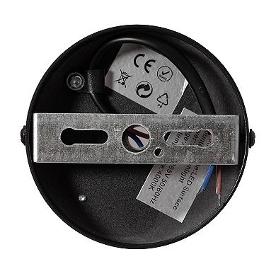 Quickway Imports 15W Surface-Mounted LED Cylinder Downlight Modern 4000K White Spotlight