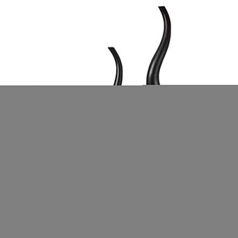 Elegant Ceramic Black Accent Vases For Entryway, Dining, Or Living Room Decor, Set Of 3