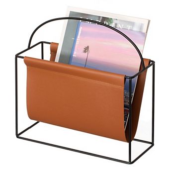 Fabulaxe Arch Gold-Tone Metal Magazine Rack