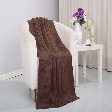 Plazatex Pietra Luxury Acrylic Throw Blanket