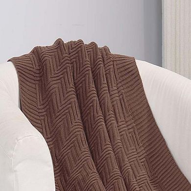 Plazatex Pietra Luxury Acrylic Throw Blanket