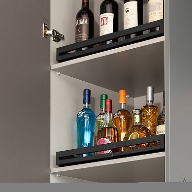 Basicwise Expandable Deep Drawer Organizer Adjustable Pull-Out Cabinet Storage Tray