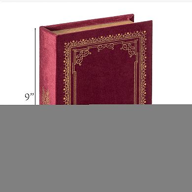 Vintiquewise Set of 4 Vintage Book Design Decorative Boxes