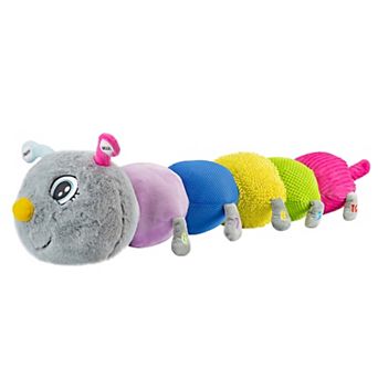 Meavia Cuddlebug Caterpillar Body Pillow Sensory Snuggle Vibrating Plush, 35” Jumbo Stuffed Toy