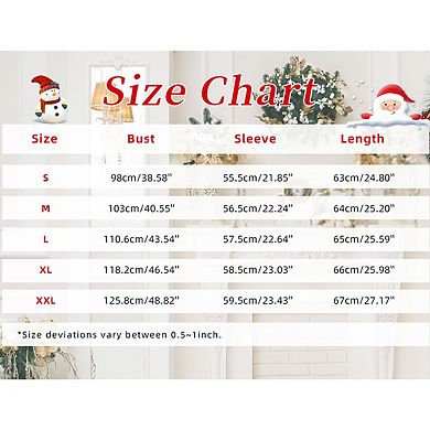 Women's Christmas Pattern Sweatshirt Pullover Crewneck Soft Holiday Casual