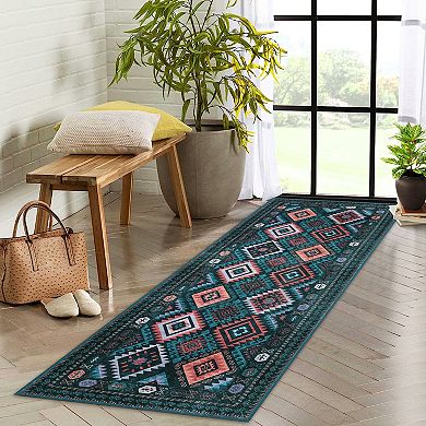 Washable Geometric Modern Rustic Area Rugs for Living Room Bedroom Nursery Office Farmhouse Hallway