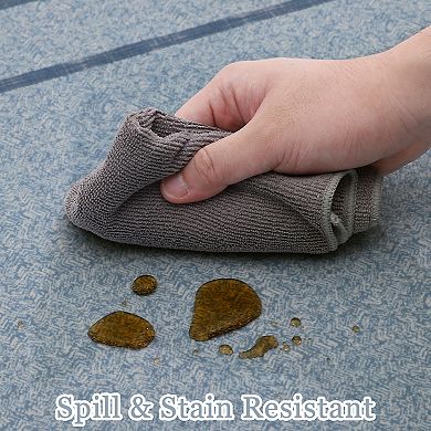 Indoor Area Rug Weather Resistant Easy to Clean Stain Resistant Floor Mat Stylish for Dining Room