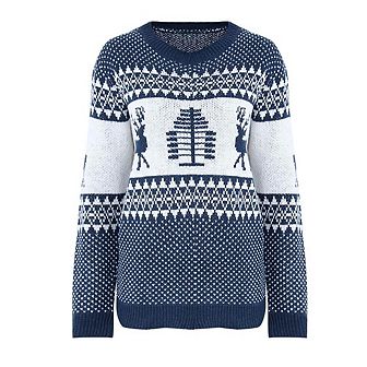 Women's Christmas Sweater European Loose Fit Soft Knit Cozy Holiday Pullover