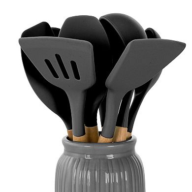 Megachef Pro Silicone and Wood Cooking Utensils, Set of 9