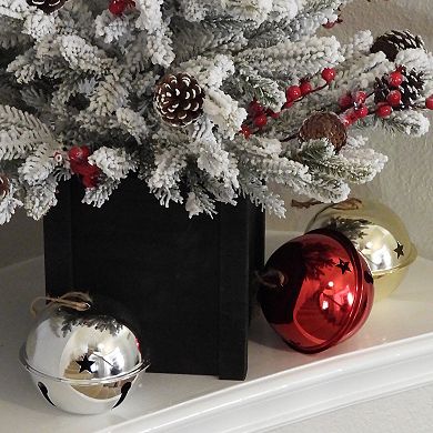 Adapt™ Nesting Jingle Bells (Mixed Shiny Gold, Red & Silver 6-Pack) 120mm (4.7 inch)