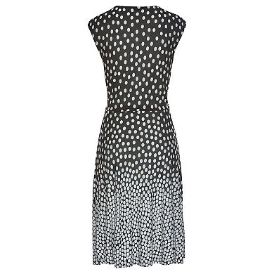Lascana Women's Polka Dot V-Neck Dress