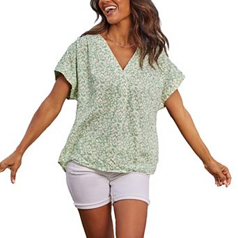 Lascana Women's Printed V-Neck Blouse