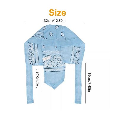 Breathable Head Wrap Bandana Caps 6 Pcs