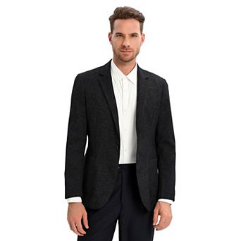Men's Lightweight Sport Coats and Blazers Linen Suit Jacket Casual Blazer One Button Summer Daily