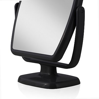 GEO Countertop Vanity Mirror — 5X/1X Dual Magnification (360° Swivel)