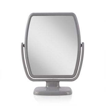 GEO Countertop Vanity Mirror — 5X/1X Dual Magnification (360° Swivel)