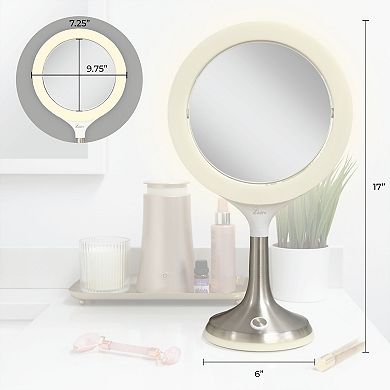 Mood Therapy LED Vanity Mirror — 8X/1X Dual Magnification