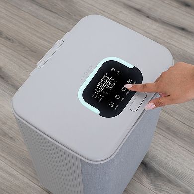 Fabric-Wrapped Modern Lux Towel Warmer — 24L, Stainless-Steel Tub