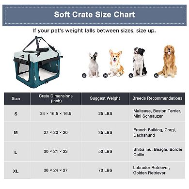 GOOPAWS Soft-Sided Dog & Cat Crate