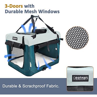 GOOPAWS Soft-Sided Dog & Cat Crate