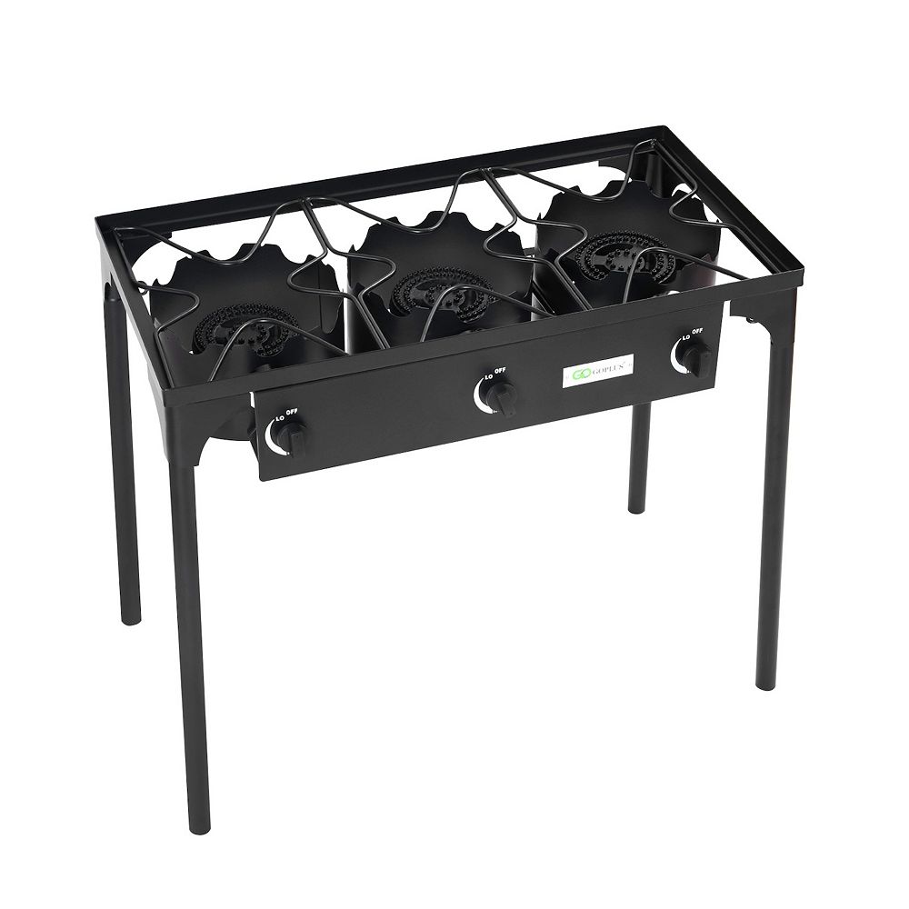 Portable Propane Gas Cooker 3 Burner 225000 BTU Outdoor Stove