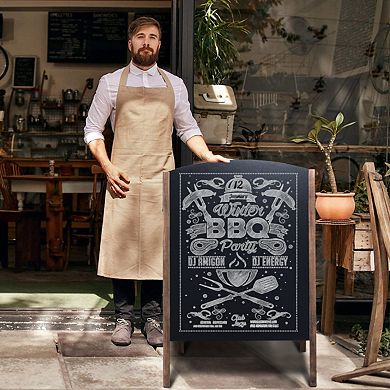 40 Inch Wood A-Frame Sidewalk Wedding Signage Chalkboard