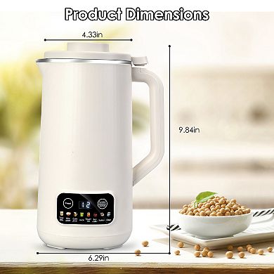 27OZ Automatic Nut & Soy Milk Maker with Delay Timer, Self-Cleaning & Keep Warm