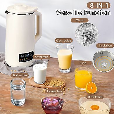 27OZ Automatic Nut & Soy Milk Maker with Delay Timer, Self-Cleaning & Keep Warm