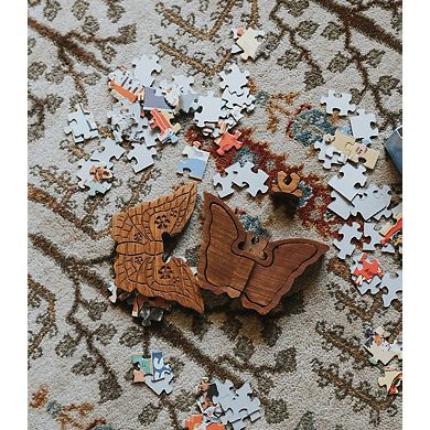 Butterfly Puzzle Box - Handcrafted Sheesham Wood