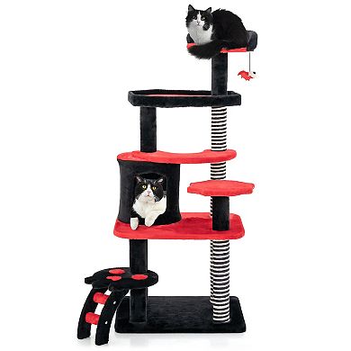 Gothic Cat Tree With Cat Bed Cat Condo And Sisal Scratching Post