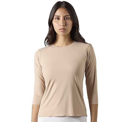 Women's Bonded 3/4" Sleeve Top
